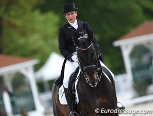 Luxembourg's Verena Waehnert-Heinz on the 12-year old Oldenburg gelding Statesman OLD (by Stedinger x Donnerschwee)