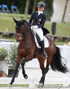 Kristine Moller and Standing O'Vation at the 2017 CDIO Compiègne :: Photo © Astrid Appels