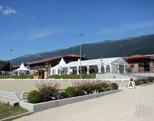 The show arena at Jiva Hill Stables