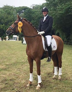 Heiner Schiergen and Delmonte at the 2017 CDN Dinslaken