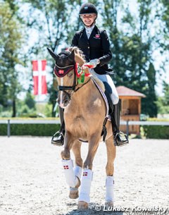 Sixth placed pair Sofie Hansen on Prince of Glory