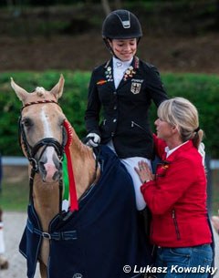 Jana Lang with Cyrill's owner Stefanie Krause-Rothenberger