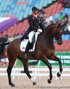 Carl Hester and Jane de la Mare's Nip Tuck at the 2017 European Championships in Gothenburg :: Photo © Astrid Appels