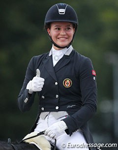 Alexandra Andresen at the 2017 European Young Riders Championships :: Photo © Astrid Appels