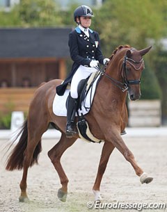 Beatrice Arturi and Le Bom at the 2017 European Young Riders Championships :: Photo © Astrid Appels