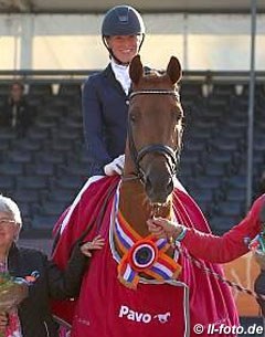Simone Both and Ivoli-E win the 4-year old division at the 2017 Pavo Cup Finals :: Photo © LL-foto