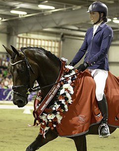 Zoie Gray and Stoneylea Welt Princess are the champion of champions at the 2017 New Zealand Young Horse Championships :: Photo © Libby Law