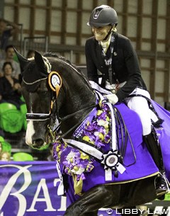 Wendi Williamson and Dejavu MH win the 2017 Pacific League World Cup Final in Feilding :: Photo © Libby Law
