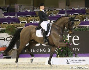 Isabell Werth and QC Flamboyant at the 2017 Nurnberger Burgpokal Finals :: Photo © LL-foto