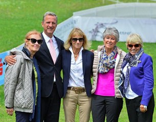 The judges officiating in the Kur tour at the 2017 CDI Fritzens: Elisabeth Koffmahn, Christof Umbach, Isobel Wessels, Susan Hoevenaars, Katrina Wüst