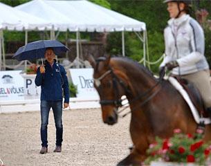 U.S Team Trainer Robert Dover at work in Gladstone