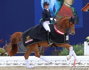 Cathrine Dufour and Atterupgaards Cassidy win the Grand Prix for Kur at the 2017 CDI Hagen :: Photo © LL-foto