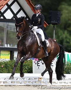 Hannah Erbe and Carlos at the 2017 CDIO-PJYR Hagen :: Photo © Astrid Appels