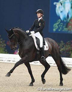 Linda Erbe and Fierro at the 2017 CDIO-PJYR Hagen Future Champions :: Photo © Astrid Appels