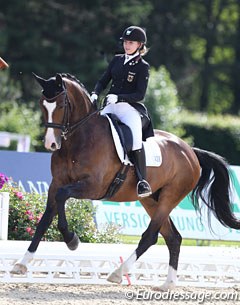 Lana Raumanns and Feodor at the 2017 CDIO-PJYR Hagen :: Photo © Astrid Appels