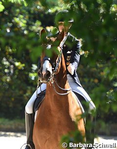 Leonie Richter and Babylon through the foliage