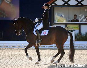 Danish Agnete Kirk Thinggaard makes her CDI debut on Atterupgaards Orthilia, which was Fiona Bigwood's 2016 Olympic team silver medal winning ride