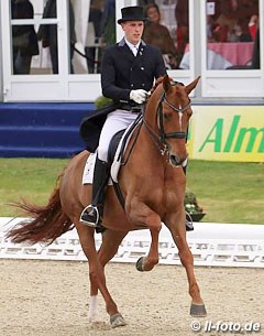 Frederic Wandres and Duke of Britain in the Louisdor Cup at the 2017 CDI Hagen :: Photo © LL-foto