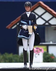 Lia Welschof wins the CDI junior tour at the 2017 CDIO-PJYR Hagen :: Photo © Astrid Appels