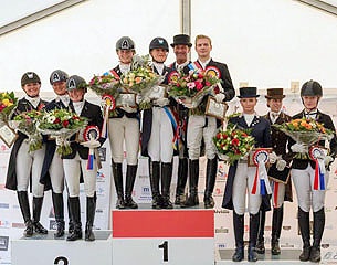 All medalists of the 2017 Luxembourg Dressage Championships