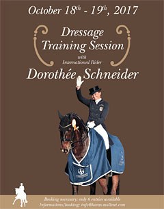 Training Seminar with Dorothee Schneider at Haras de Malleret on 18 - 19 October 2017