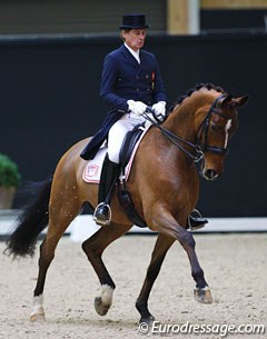 Emile Faurie and Bohemo Tinto (by De Noir) at the 2017 CDI Lier :: Photo © Astrid Appels