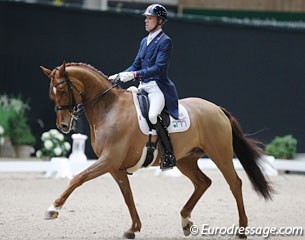 Matt Frost aboard Tribiani (by Solos Landtinus x Landadel). The chestnut Norwegian warmblood is owned by Singaporian Caroline Chew