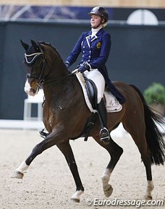 Laurence Roos and Fil Rouge at the 2017 CDI Lier :: Photo © Astrid Appels