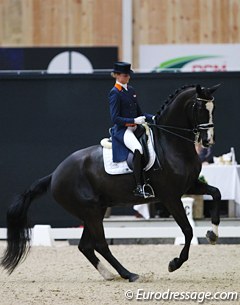 Marieke van der Putten on Ambria at the 2017 CDI Lier :: Photo © Astrid Appels