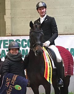 Jayden Brown on MSJ Top Secret, flanked by Emma Jane Blundell, at the 2017 CDN Myerscough 