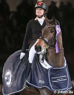 Isabell Werth and Don Johnson win the Grand Prix at the 2017 CDI-W Neumunster :: Photo © LL-foto