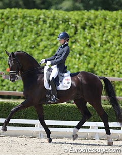 Charlotte Fry and Dark Legend at the 2017 CDI Roosendaal :: Photo © Astrid Appels