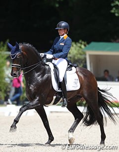 Emmelie Scholtens and Apache at the 2017 CDIO Rotterdam :: Photo © Astrid Appels