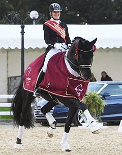 Hayley Watson-Greaves and Rubins Nite are the 2017 British Dressage Champions :: Photo © Kevin Sparrow