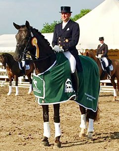 Heiner Schiergen and Aaron win the 2017 German Professional Dressage Riders Championship in Unna-Massen