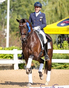 Cesar Parra and Fashion Designer at the 2017 U.S Developing Horse Championships :: Photo © Sue Stickle