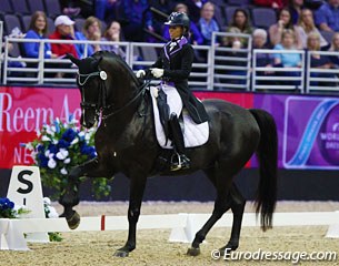 A trailblazer for Argentina, Maria Florencia Manfredi on Bandurria Kacero (by Wonderboy, who is by Belgian show jumping legend Darco)