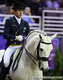 German based Brazilian Joao Marcari Oliva on the Brazilian bred Lusitano Xama dos Pinhais brought some Latino thrill to Omaha