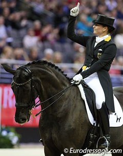 Isabell Werth knows she is the number one and wins the 2017 World Cup Finals :: Photo © Astrid Appels