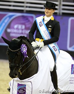 Isabell Werth and Weihegold win the 2017 World Cup Finals
