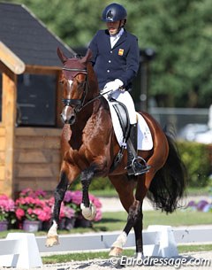 Spanish Olympian Claudio Castilla Ruiz on Eduardo Fischer's Oldenburg San Pikado (by San Amour x Don Pikado)