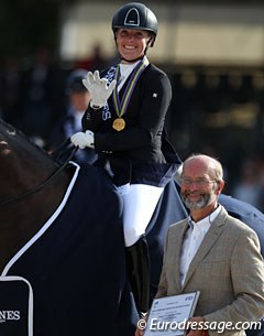 Pohlmeier with Hanoverian verband representative Ludwig Christmann, who represented breeder Heinrich Ebeling in Ermelo