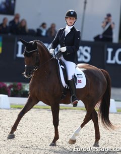 Norwegian Maren Knappe on the Norwegian warmblood Skoglys Rihanna (by Royal Olymp x Dynamit)