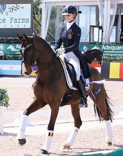 Antonia Arl and Equestricons Duke De Niro at the 2017 CDI Wellington :: Photo © Betsy Labelle