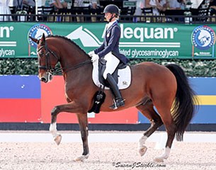 Laura Graves and Verdades at the 2017 CDI-W Wellington :: Photo © Sue Stickle