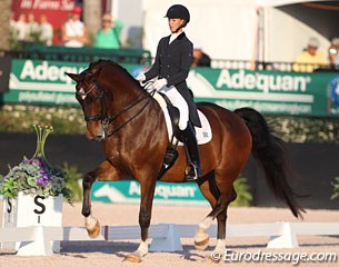 Laura Graves and Verdades at the 2017 CDI 5* in Wellington :: Photo © Astrid Appels