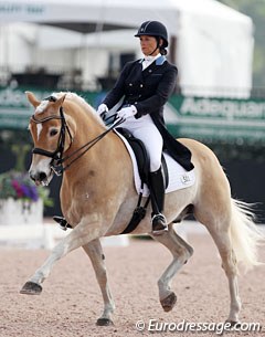 Susanne Hamilton and Lutz at the 2017 CDI Wellington :: Photo © Astrid Appels