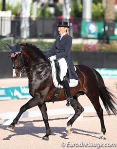 Charlotte Jorst and Nintendo at the 2017 CDI Wellington :: Photo © Astrid Appels