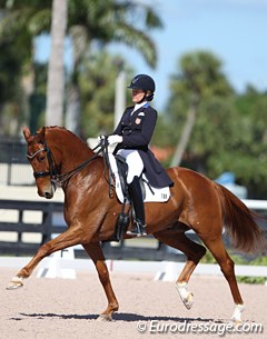 Tina Konyot and Diamantino at the 2017 CDN Wellington :: Photo © Astrid Appels