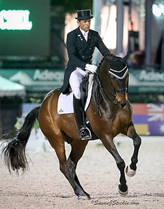 Christoph Koschel and Sara Hellner's Wrazzmatazz win the 2017 Palm Beach Derby :: Photo © Sue Stickle